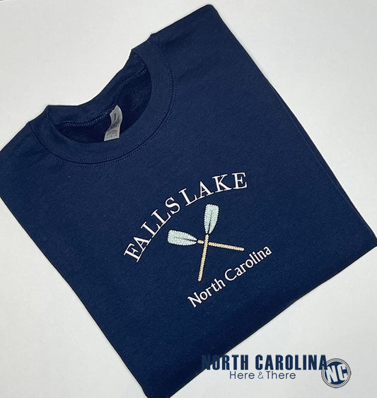 Lake (Custom) Name - Crewneck Sweatshirt - Embroidery