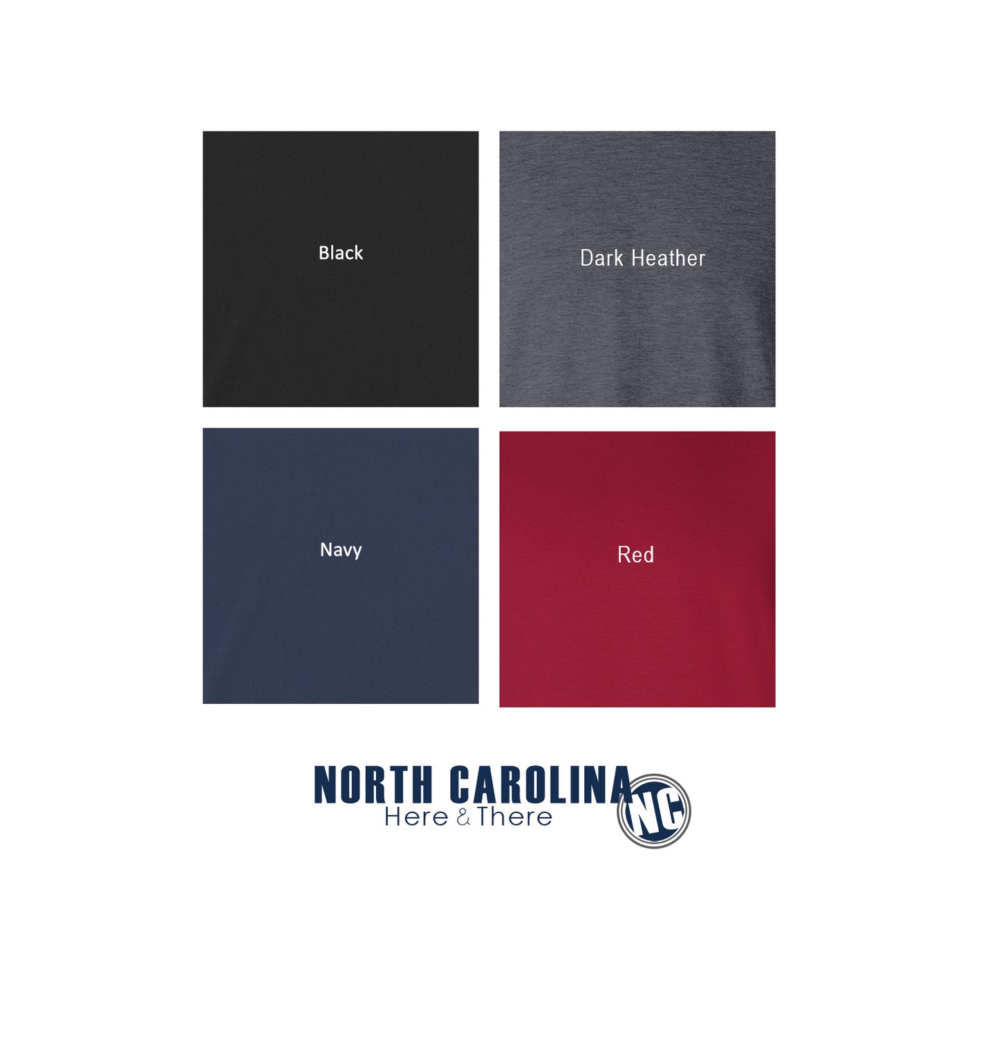 North Carolina State Outline - Born and Raised - T-Shirt - Adult