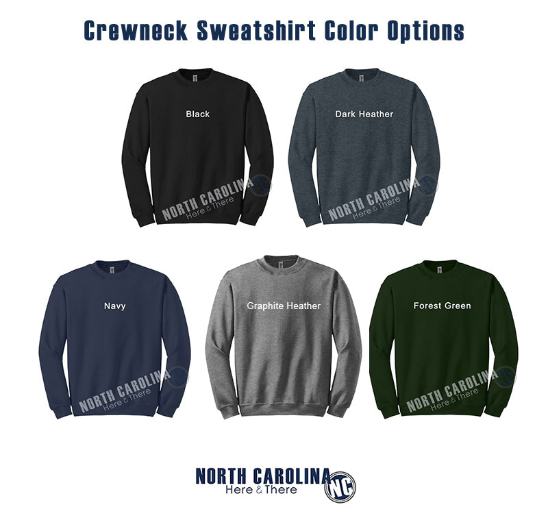 City and State - Sea Turtle - Crewneck Sweatshirt - Embroidery