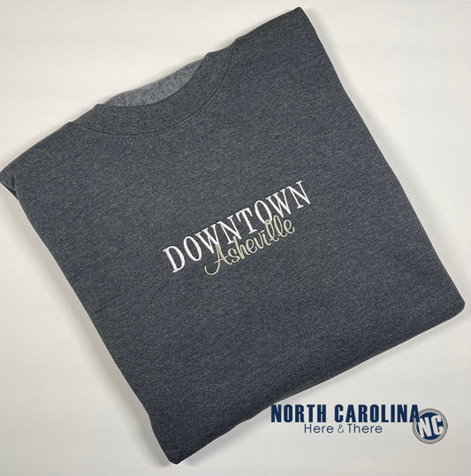 Downtown - City (Custom) - Crewneck Sweatshirt - Embroidery
