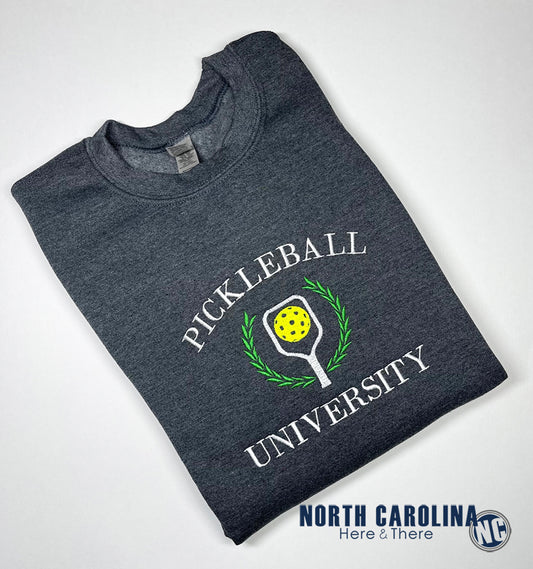 Pickleball University - Crewneck Sweatshirt - Embroidery